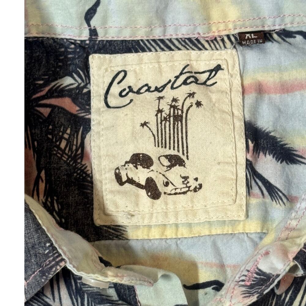 Coastal Tropical mens shirt sx XL, cotton, restort, casual button up - Picture 3 of 4